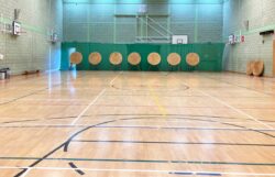 Setting up the indoor targets