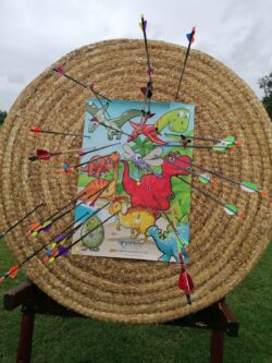 Fun for the archers, not so much fun for that target!